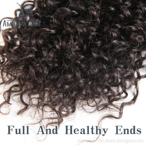 100% Grade 8a  20 Inch Cuticle Aligned Virgin  Afro Jerry Curls Products  Indian Human Hair Weave